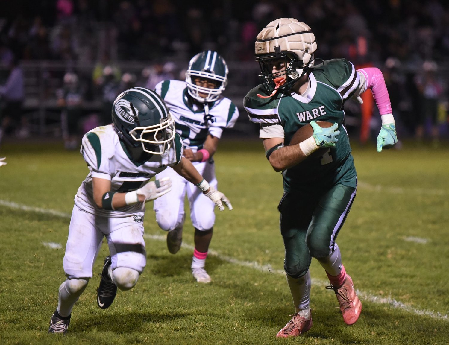 H.S. Roundup: Greenfield football can't stay with Ware in road loss