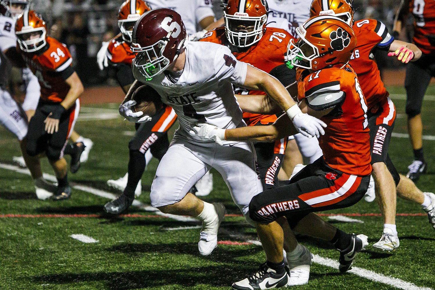 State College football hangs on late, fends off Central York in final play