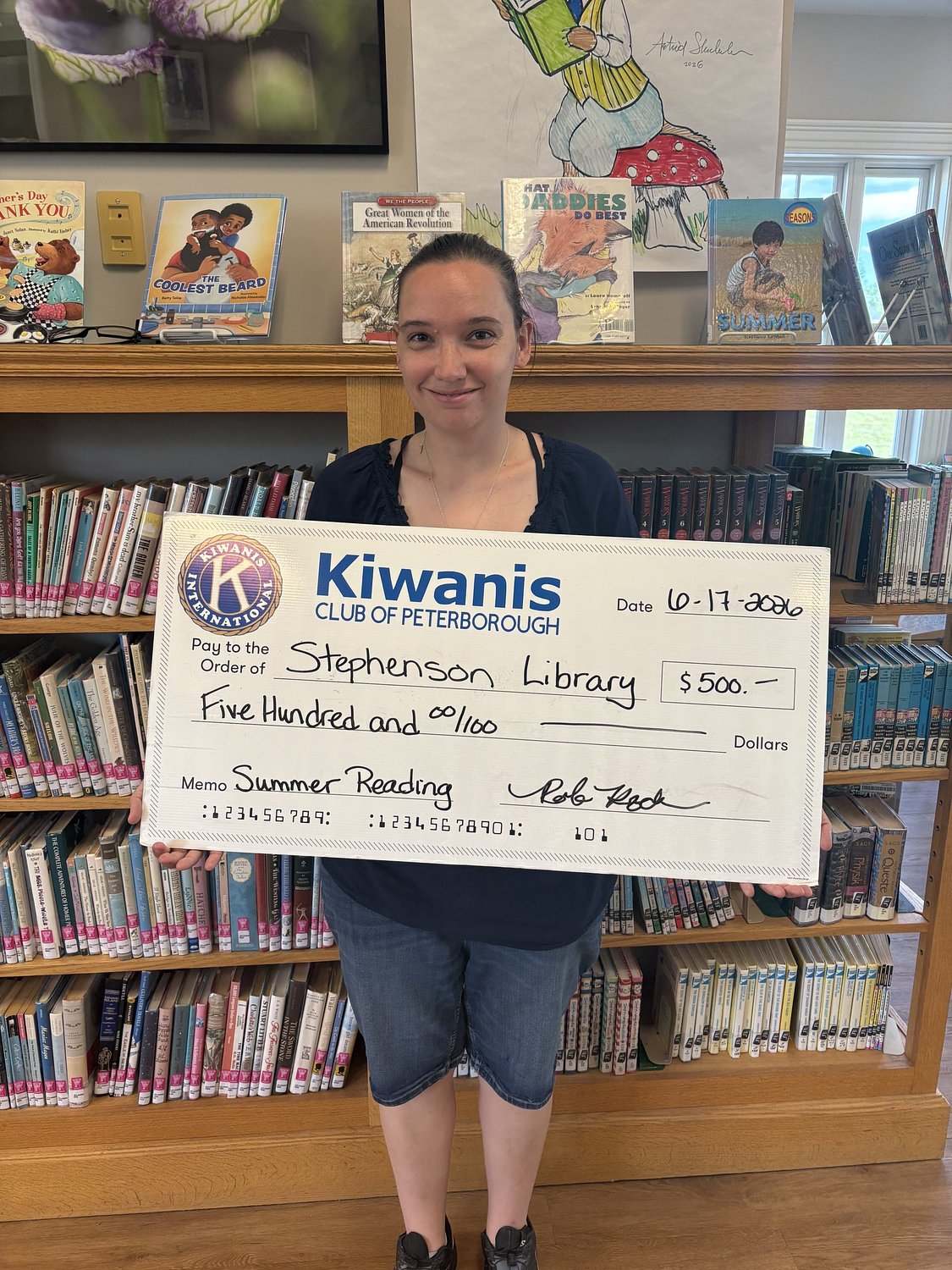 Local Kiwanis Club expands summer reading program donations