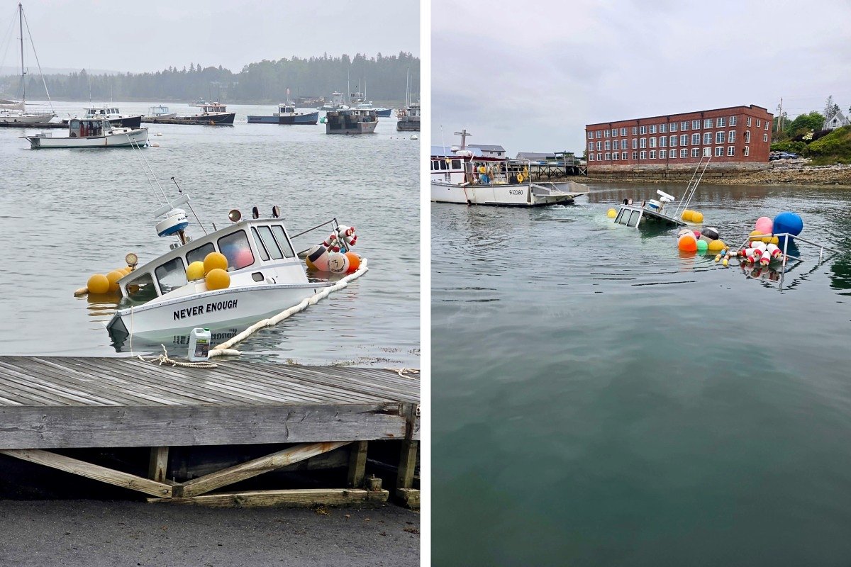 MDI rallies behind lobsterman whose boat sank off Bass Harbor on Saturday