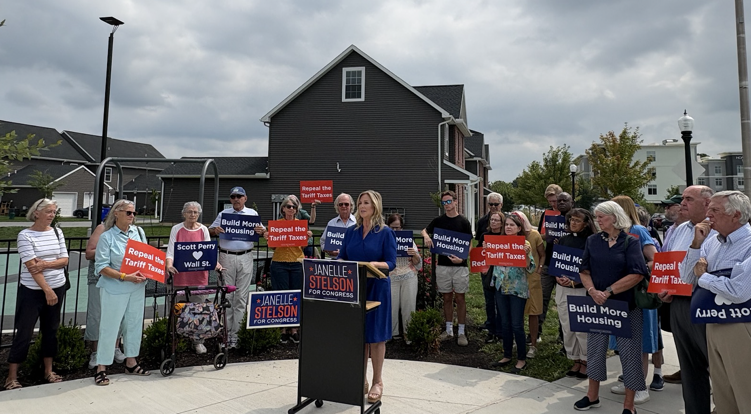 Pa. 10 candidate Janelle Stelson unveils affordable housing plan, criticizes Scott Perry’s ‘no’ vote