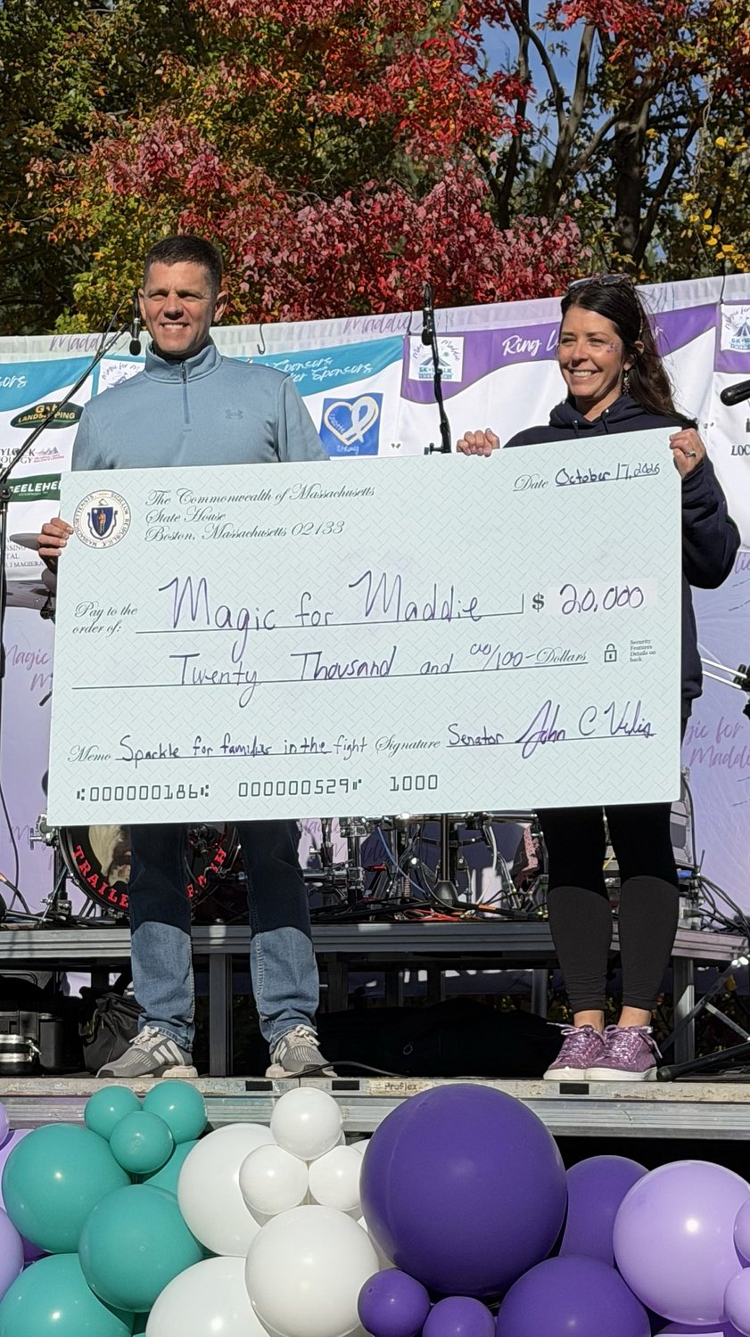 Area Briefs: Velis delivers $20K for Magic for Maddie Foundation