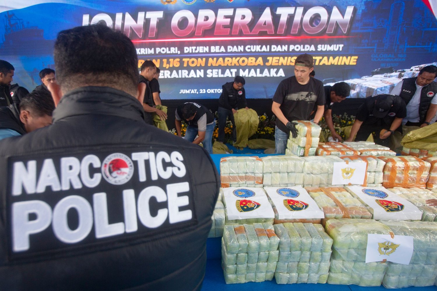 Indonesia seizes over 2 tons of narcotics in one of the country’s largest drug busts