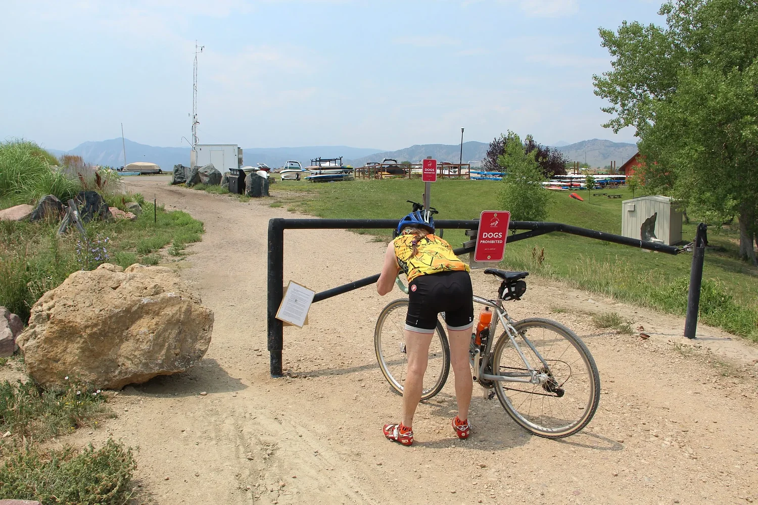 Boulder places boulder on popular Reservoir bike route. Cyclists want answers.