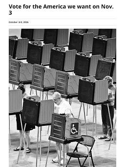 Vote for the America we want on Nov. 3