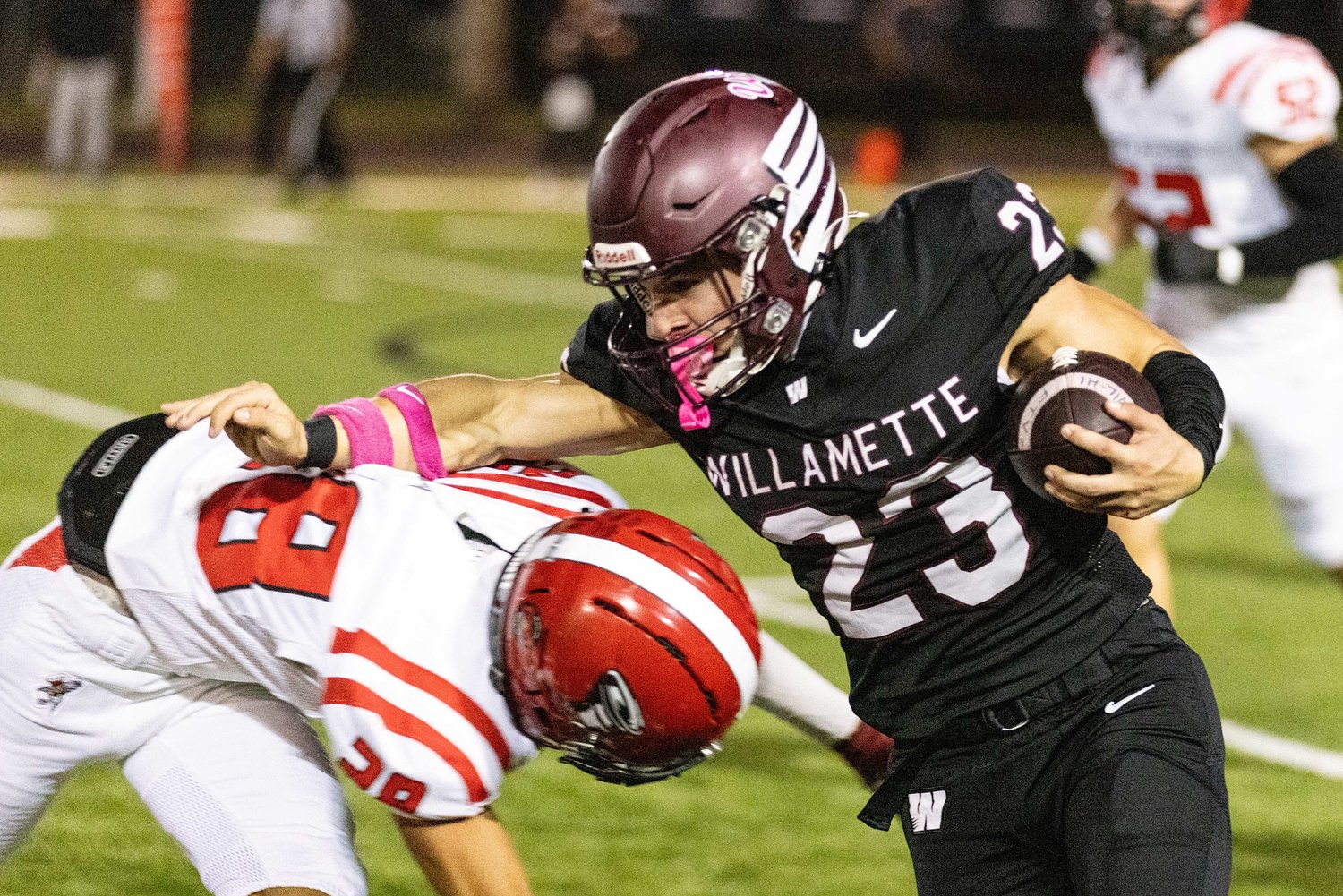 High school football: Backfield depth buoys Willamette to first league win