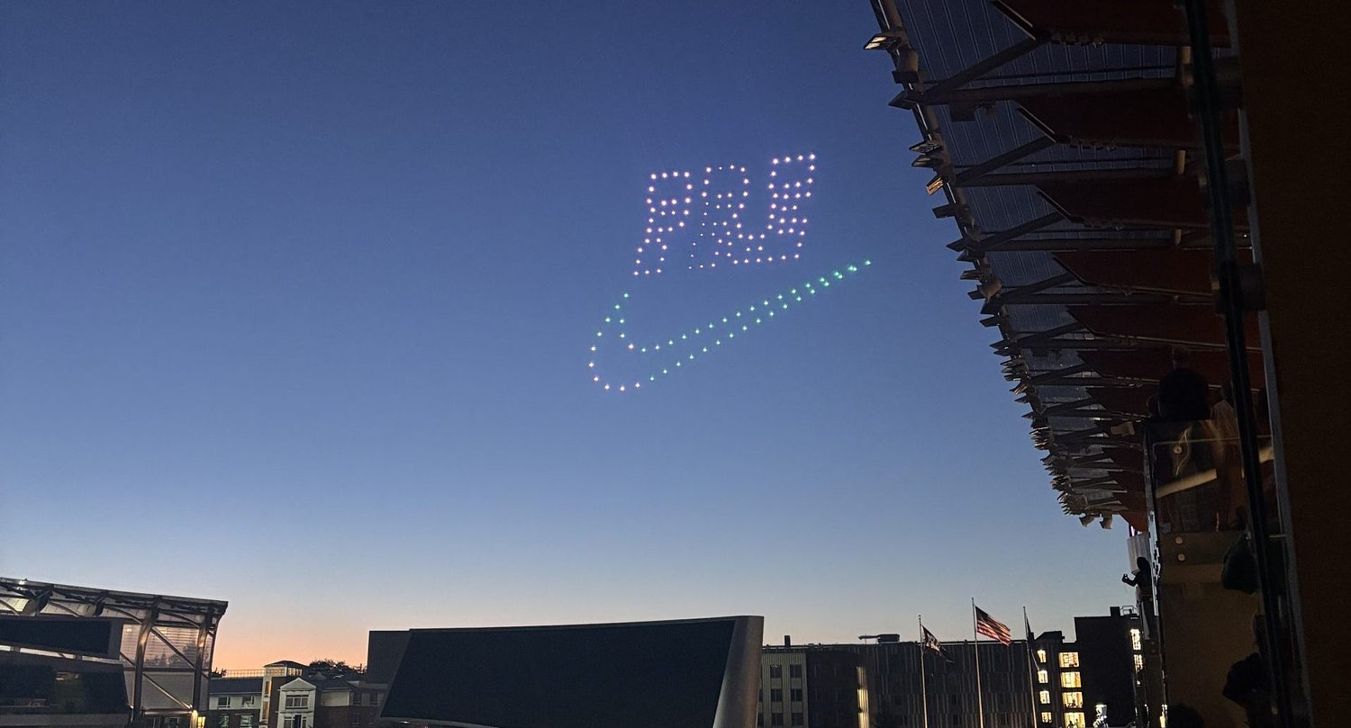 Drones descend on Hayward Field after first night of Pre Classic