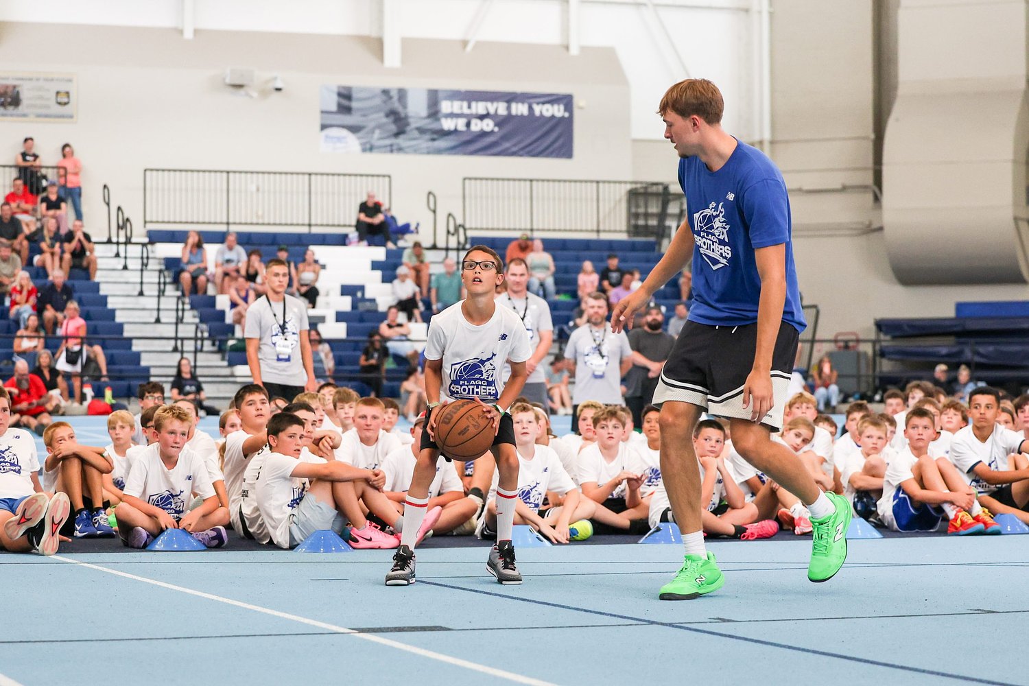 Flagg twins give back to Maine’s youngsters through basketball camp in Orono