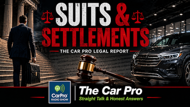 Suits & Settlements: The Car Pro Legal Roundup