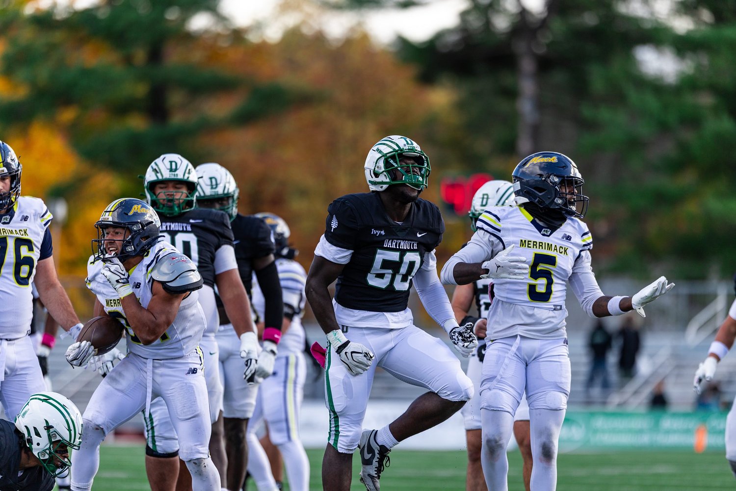 Big Green puts parts together in Merrimack victory
