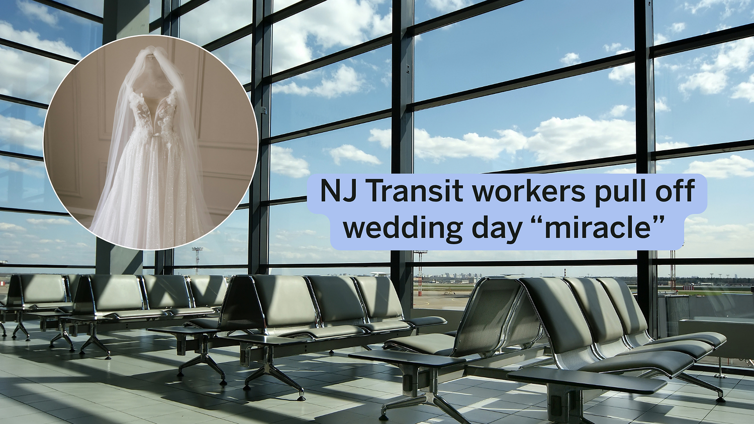 Bride leaves wedding dress on train hours before ceremony — here’s what happened next