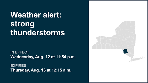 Brace for pea-sized hail with thunderstorms in Sullivan County Wednesday — gusts could peak at 40 mph