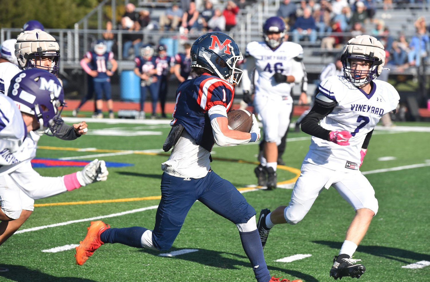 H.S. Roundup: Mahar football dispatches Martha's Vineyard (VIDEO)
