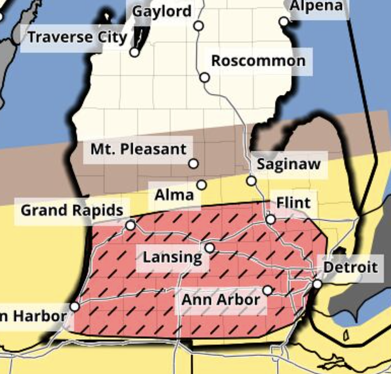 Live Updates: Severe Thunderstorm situation racing  across southern Michigan