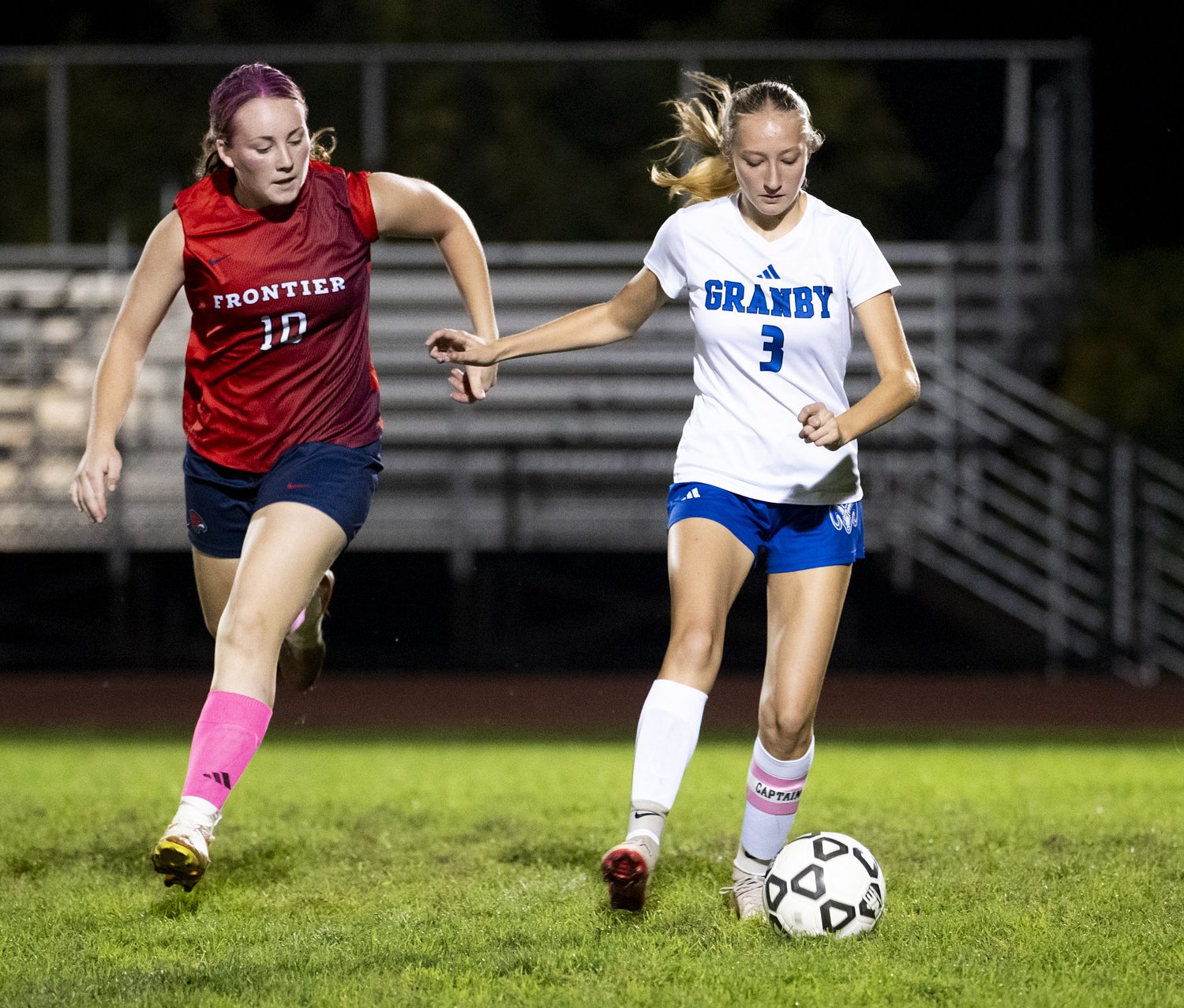 H.S. Roundup: Granby girls soccer battles Frontier to 1-1 draw in rematch (VIDEO)