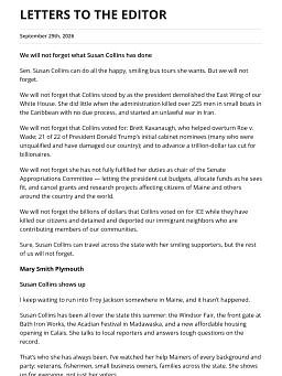 LETTERS TO THE EDITOR