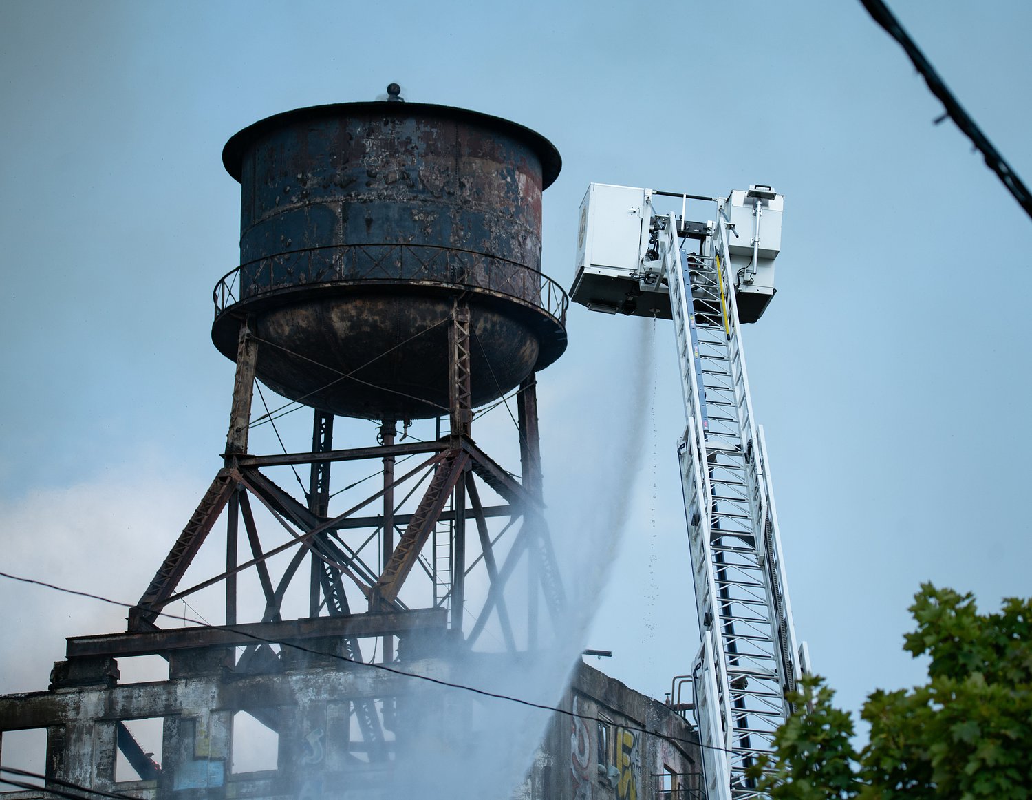 Portland Mayor Keith Wilson declares state of emergency around burned-out Centennial Mills warehouse