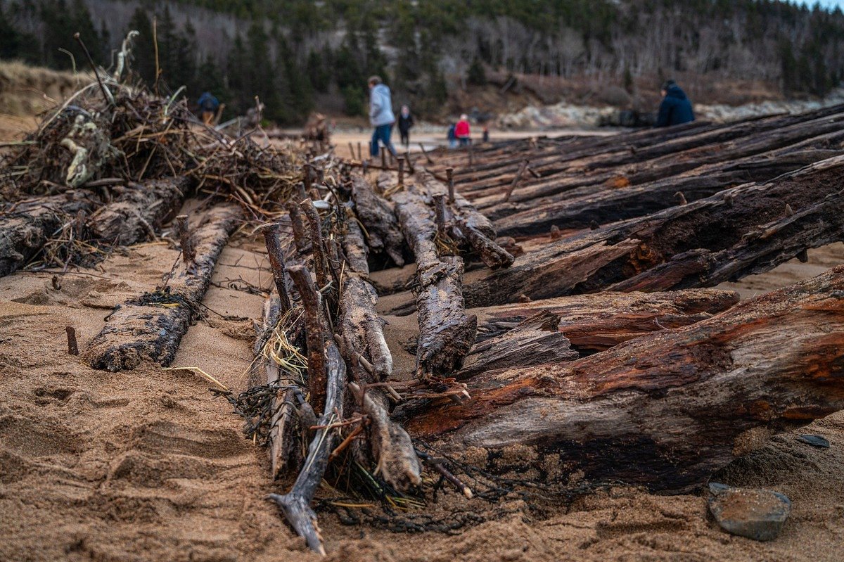 A few of the roughly 150 shipwrecks in the waters around Acadia National Park