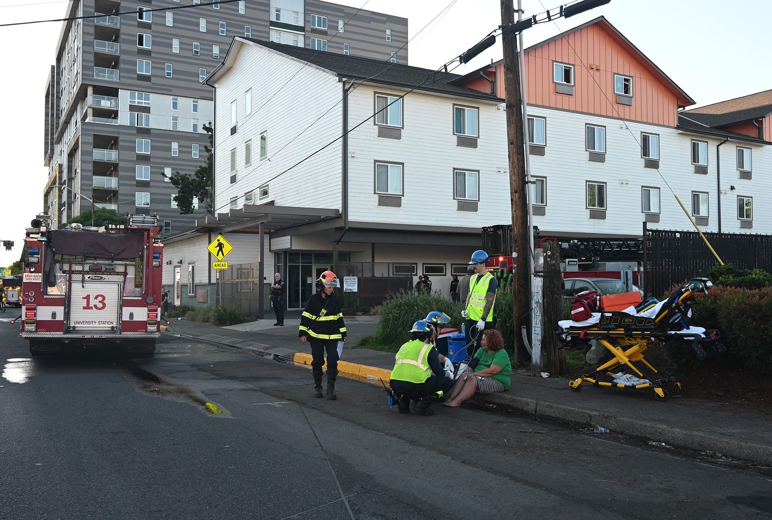 Fire at low-income housing complex sends one person to hospital