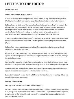 LETTERS TO THE EDITOR