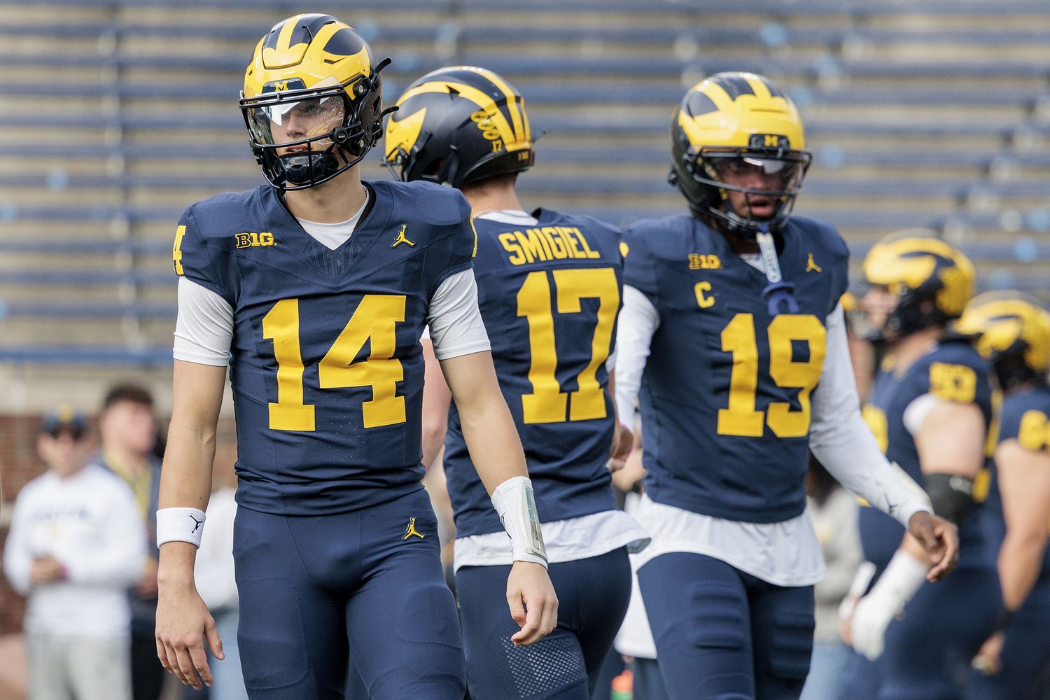 Michigan’s Whittingham won’t say who will start at QB vs. Rutgers