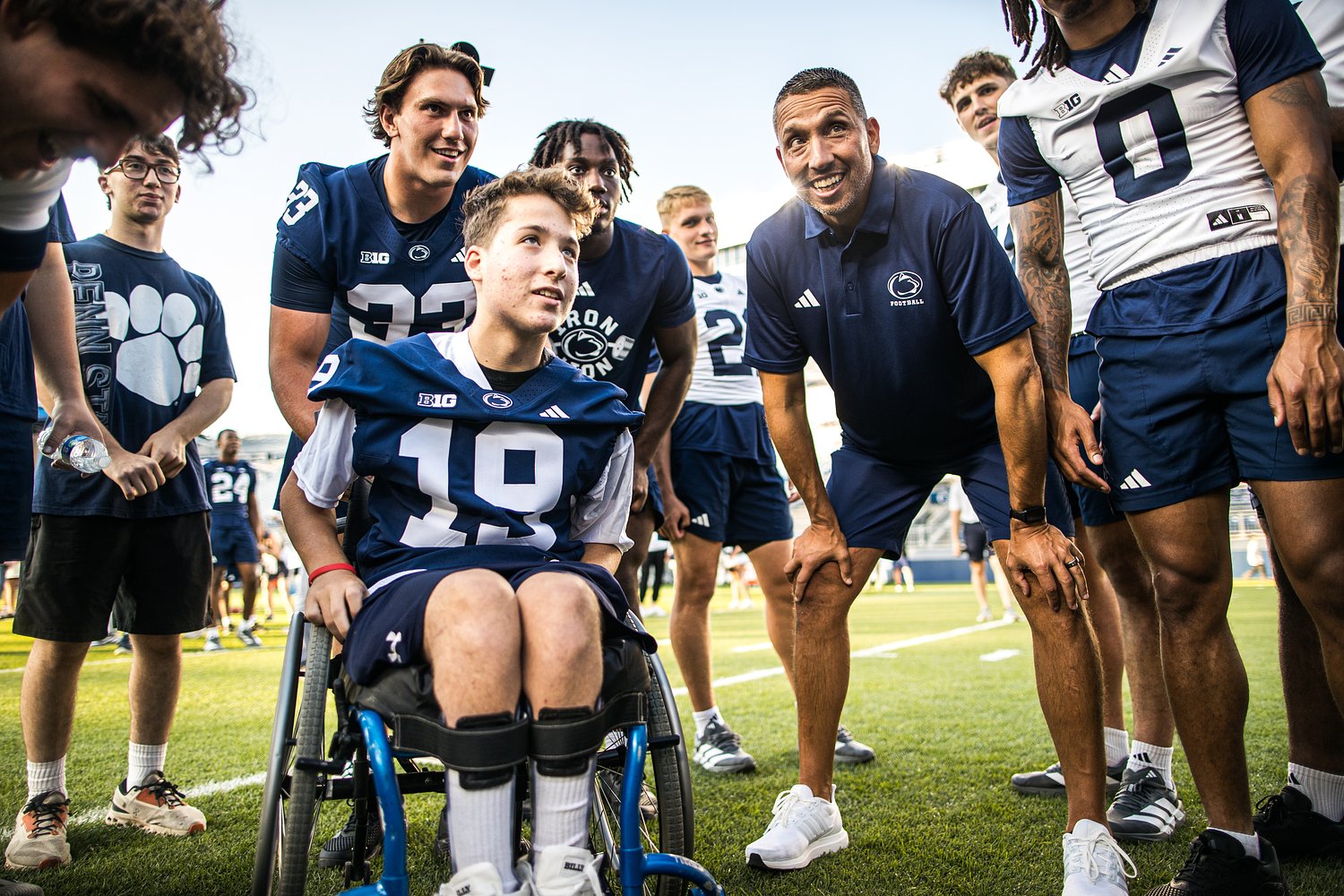 Penn State football team welcomes special kids to Victory Day