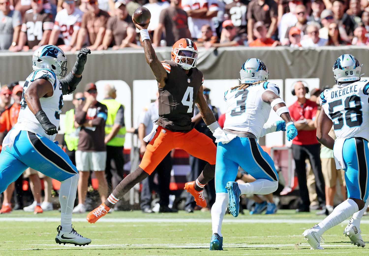 What grade do you give Browns quarterback Deshaun Watson in Week 3 vs. the Panthers? (poll)