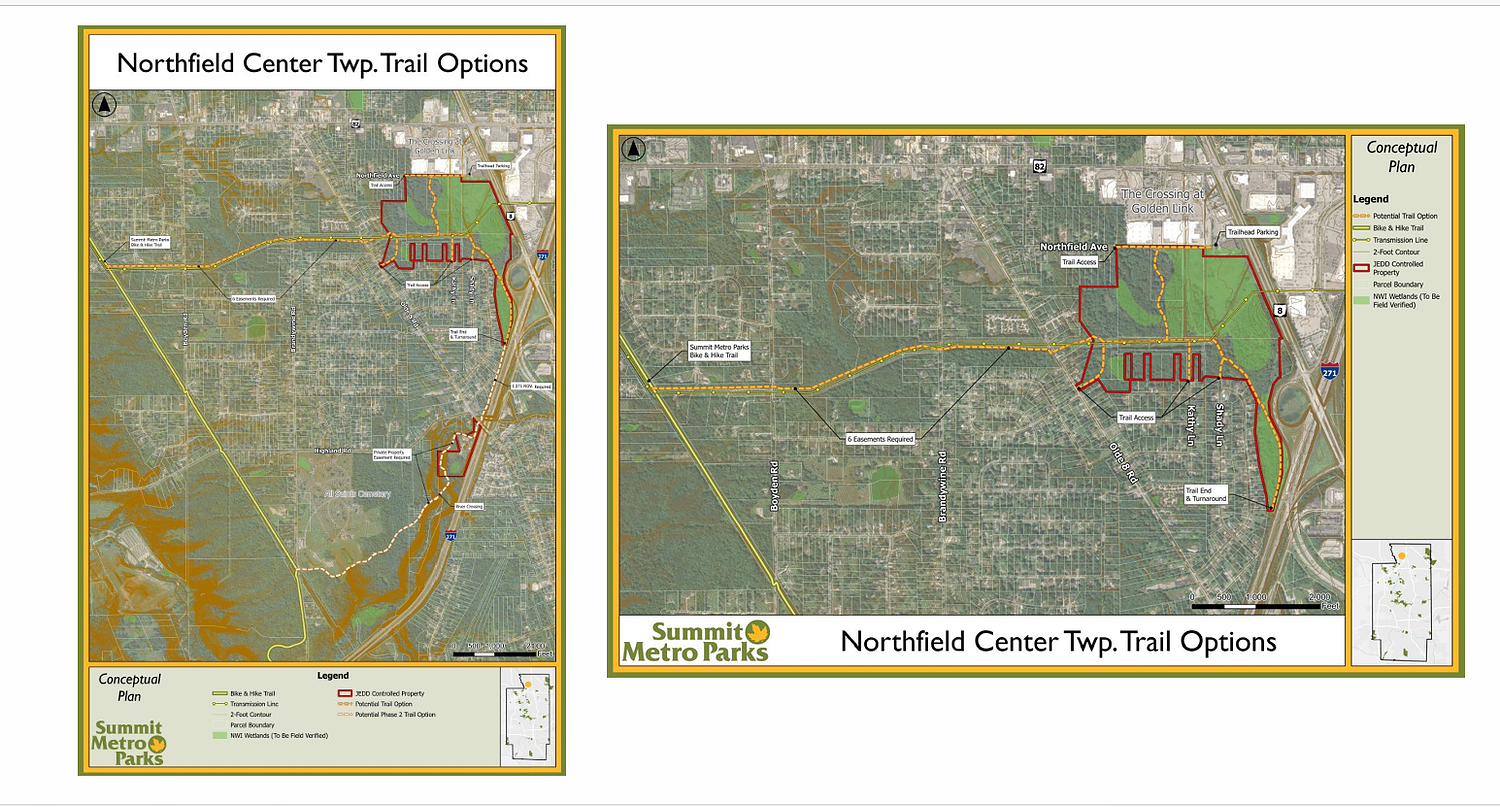 Northfield Center explores connection to Summit Metro Parks’ Bike & Hike Trail