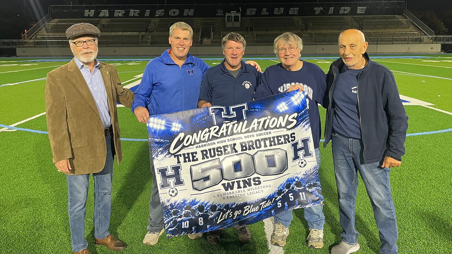 Championship winning boys soccer coaching family wins 500th game