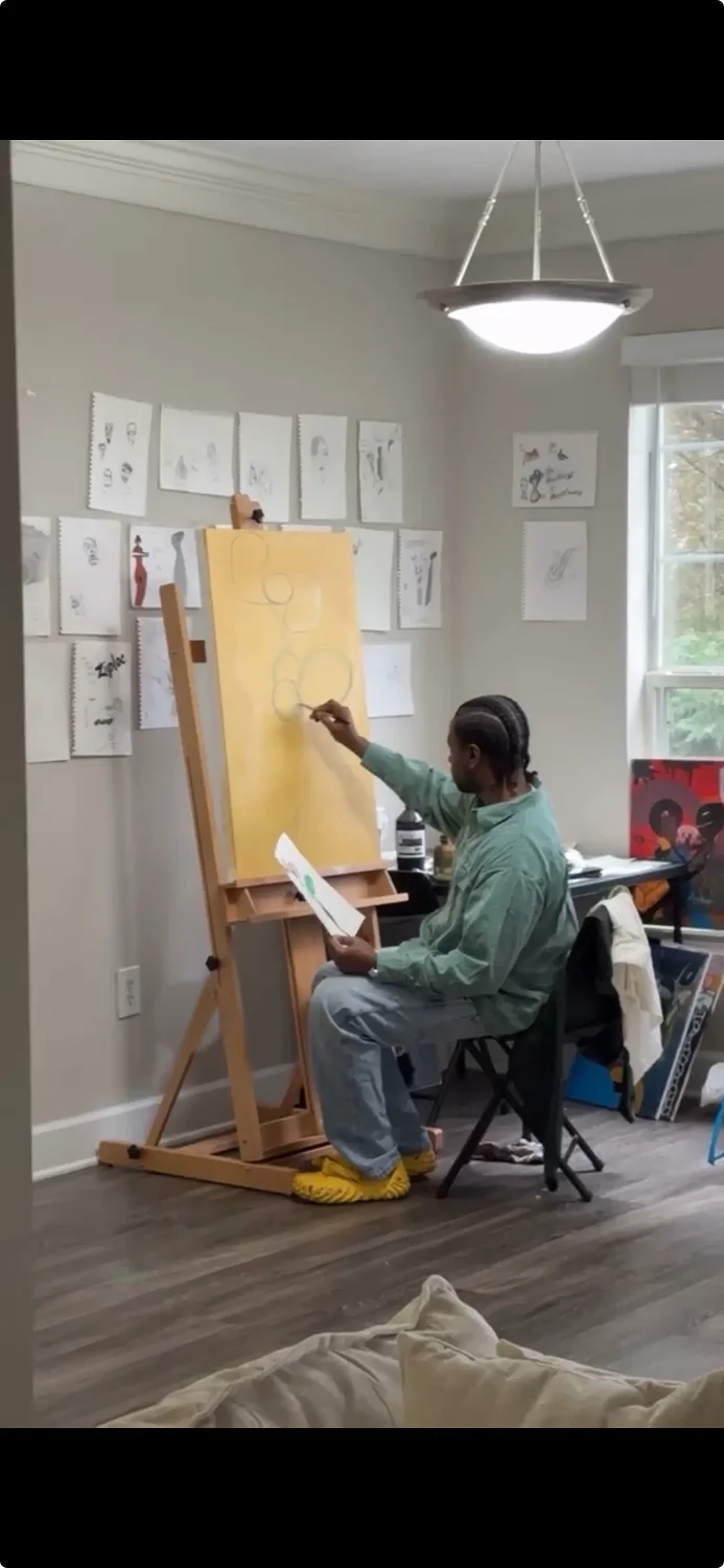 Self-taught artist André René Epps Jr. pitches 10-painting series