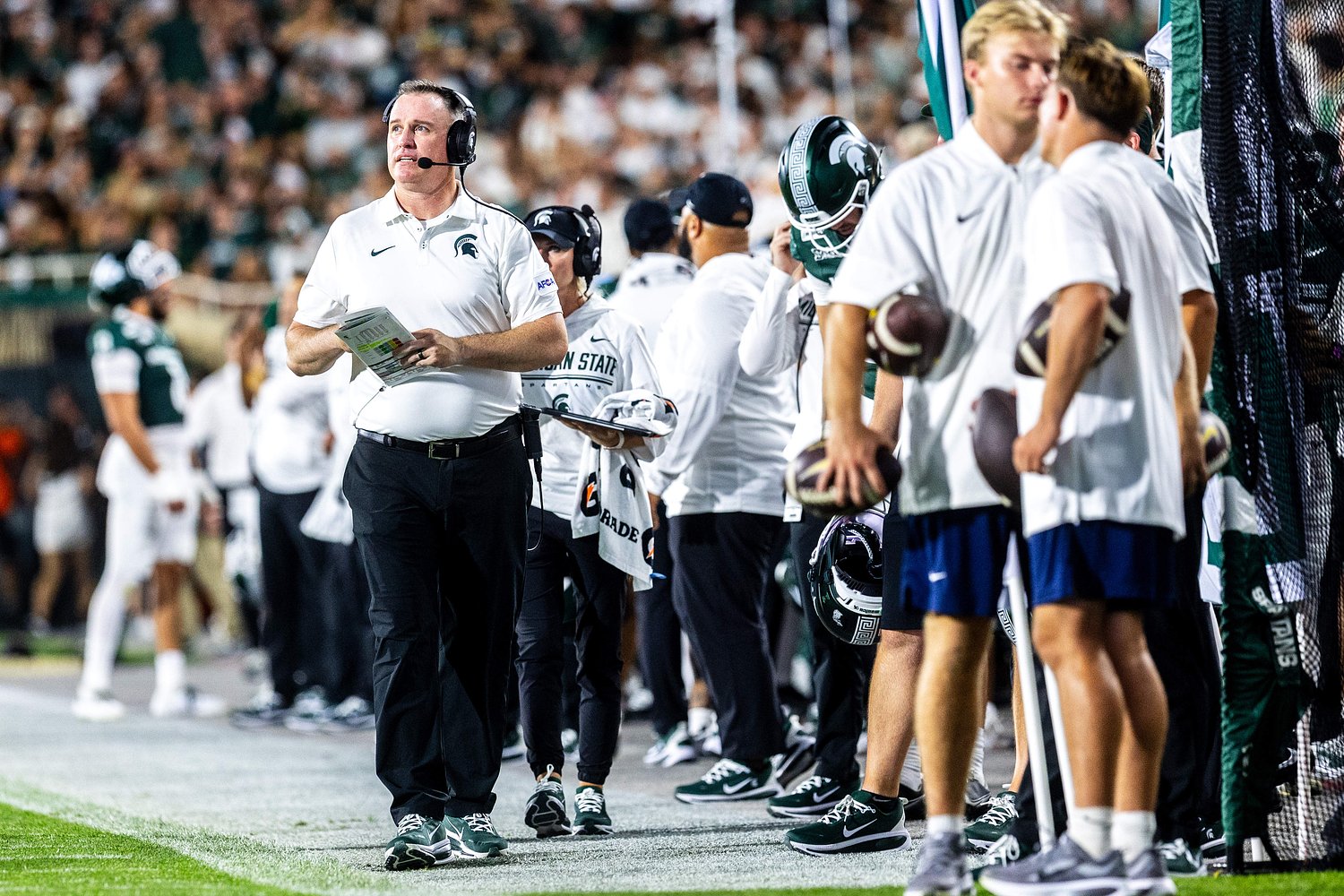 ‘Like riding a bike’: Pat Fitzgerald victorious in return to sideline with Michigan State