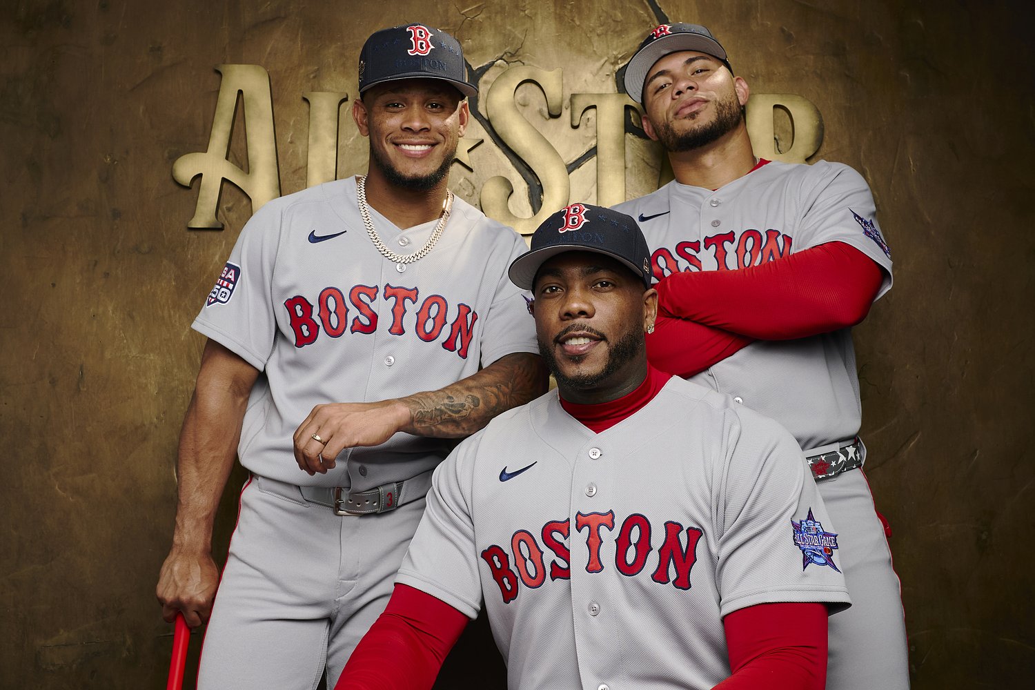 How did three Red Sox play in the MLB All-Star Game on Tuesday?