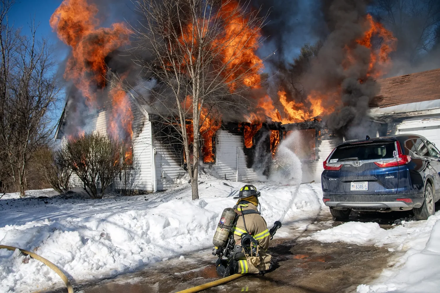 Franklin family loses home to fire while thawing pipes; dogs still missing