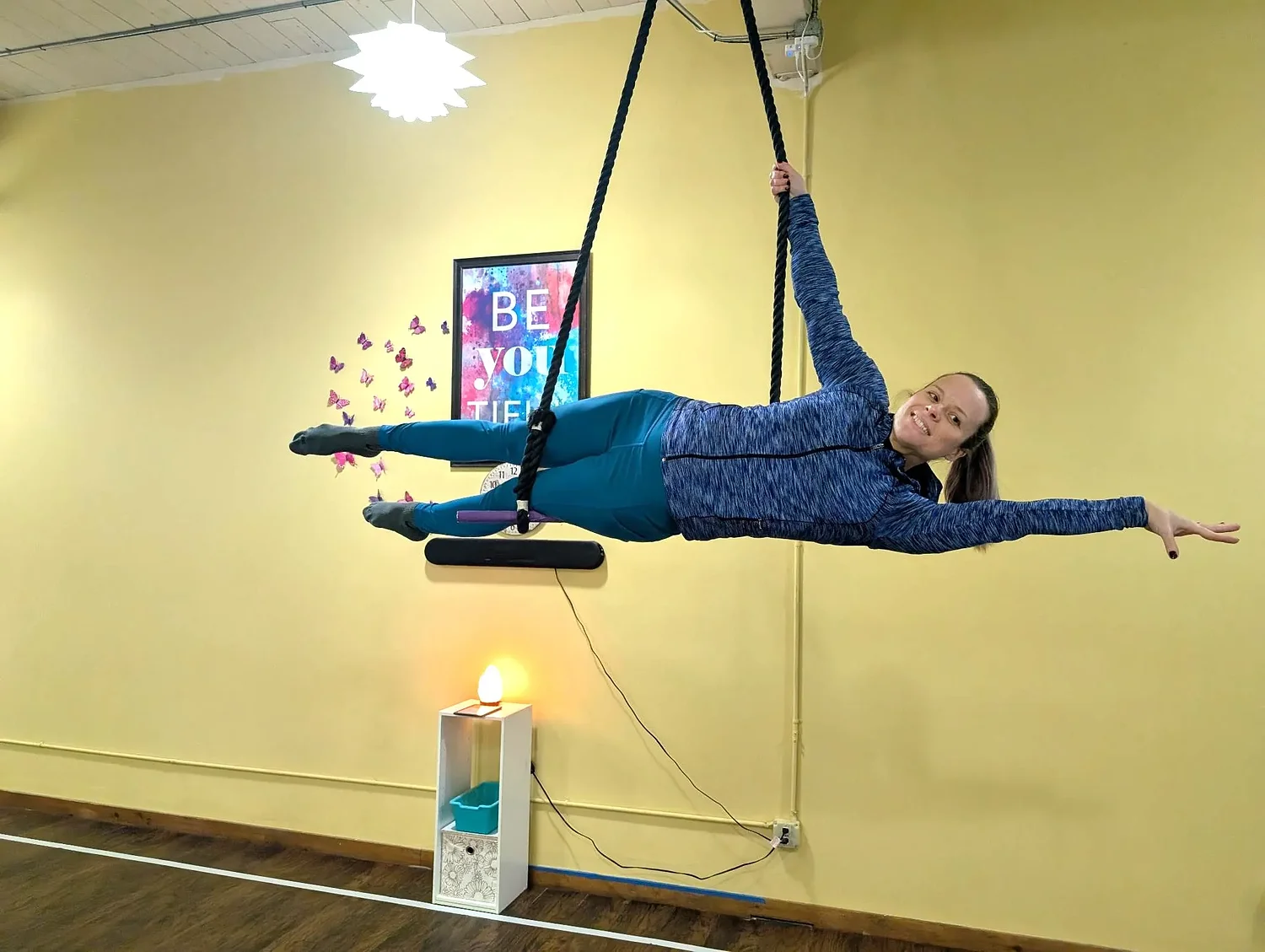 Defying gravity: Aerial fitness combines dance, acrobatics
