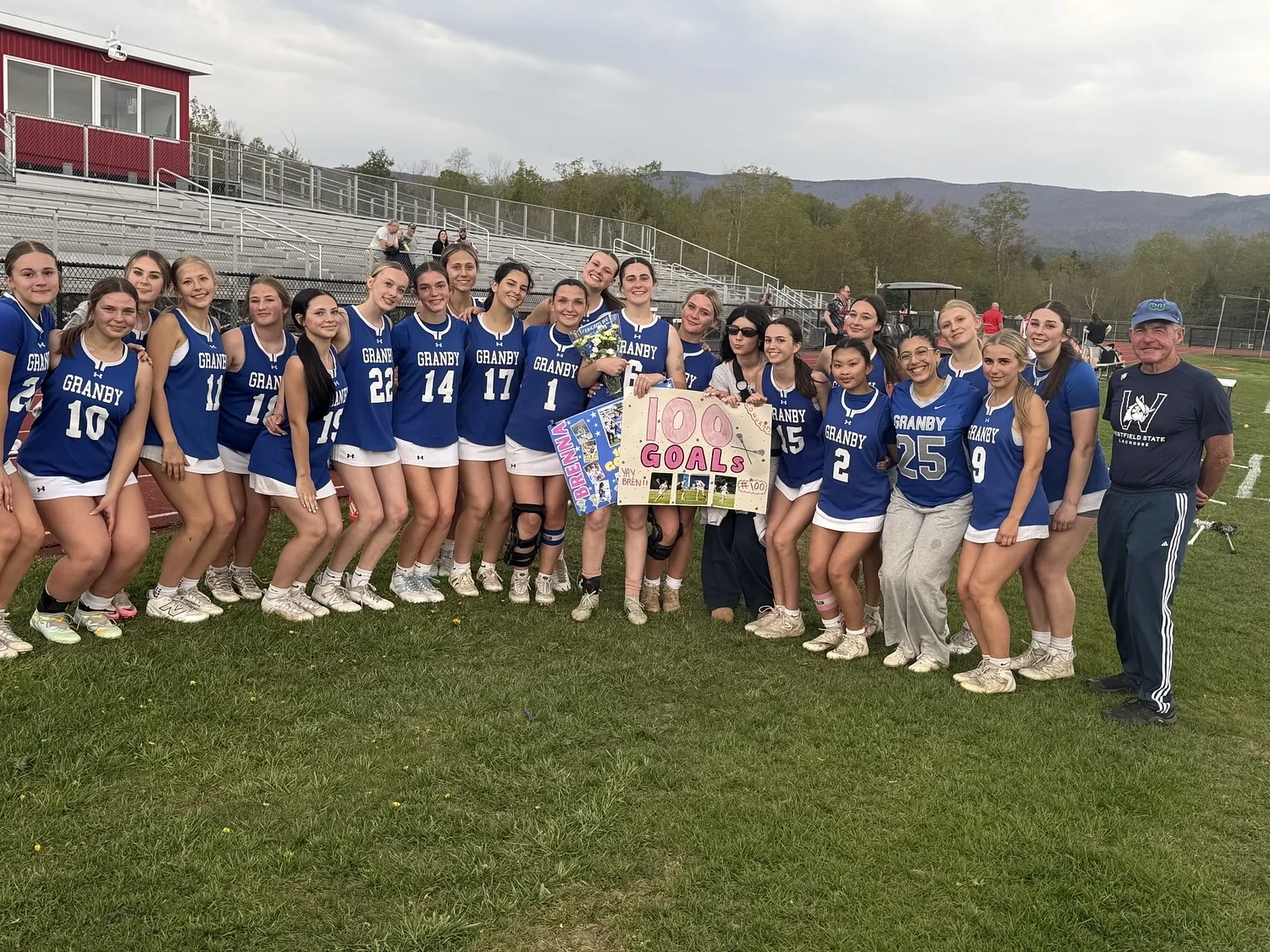 H.S. Roundup: Granby's Brenna Moreno scores 100th career goal at Hoosac Valley