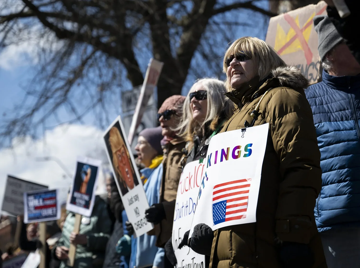 'People are powerful:' No Kings protest draws 7,000 to Northampton