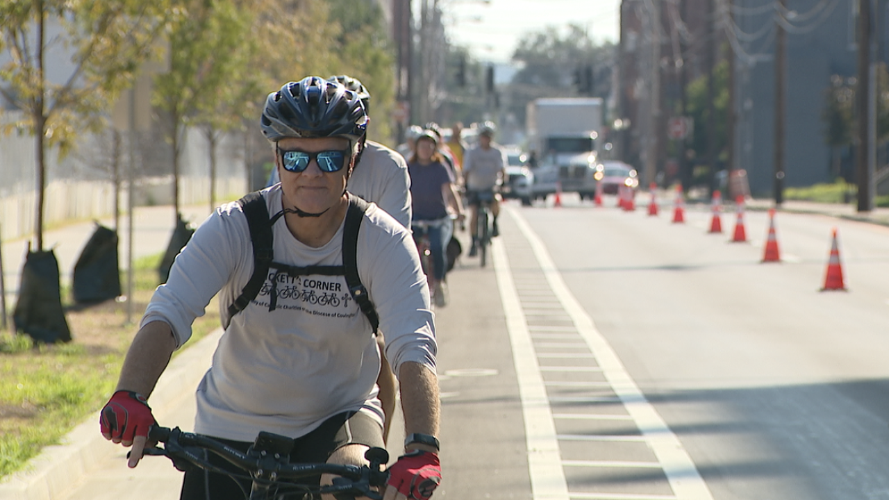 Covington pedals solution to public safety with first dedicated bike lane