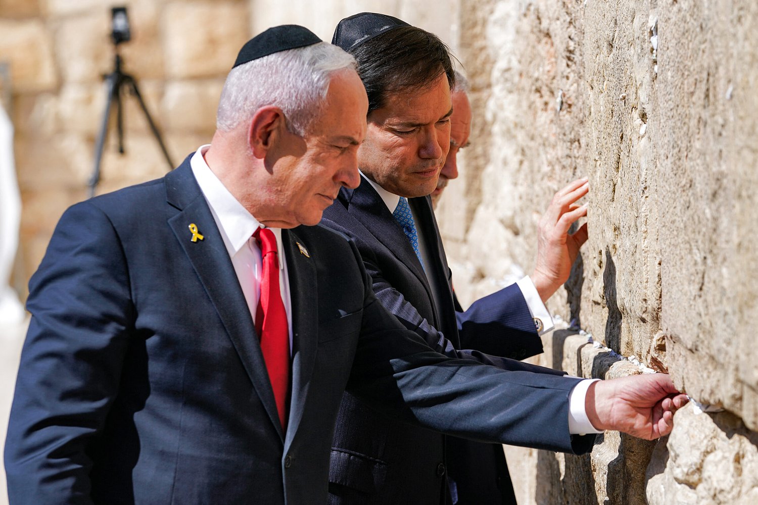 Rubio starts Israel visit with prayer at Western Wall