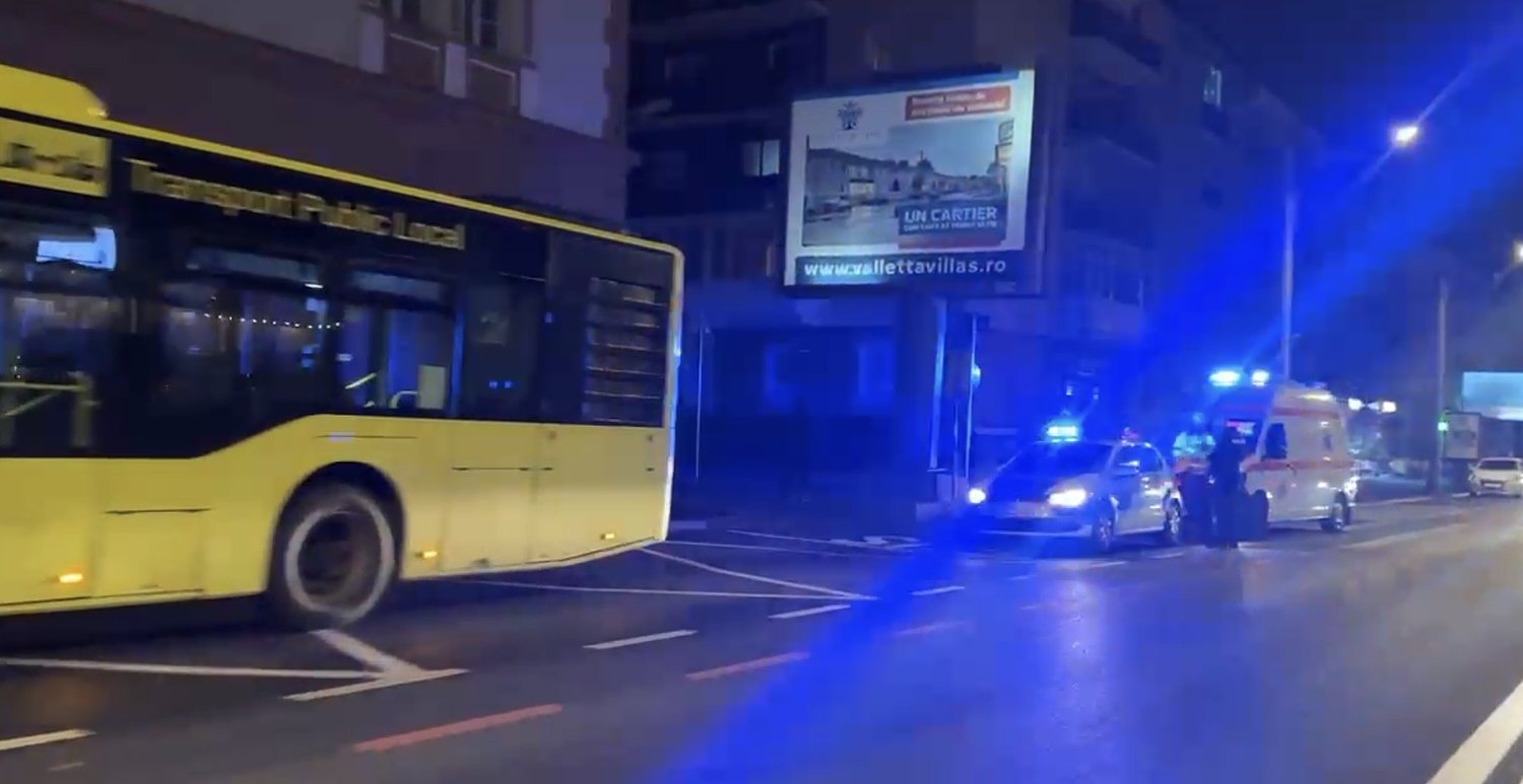 Trei sibience rănite într-un autobuz Tursib: una a ajuns la spital / video