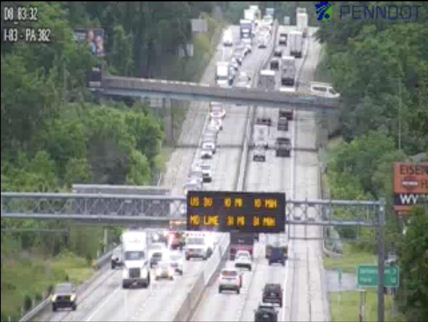 Multi-vehicle crash backs up I-83 traffic in York County