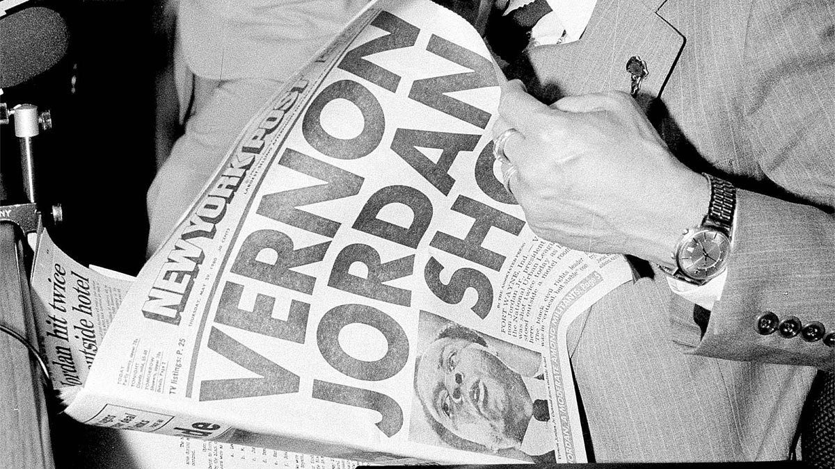 1980: Vernon Jordan survived assassination attempt