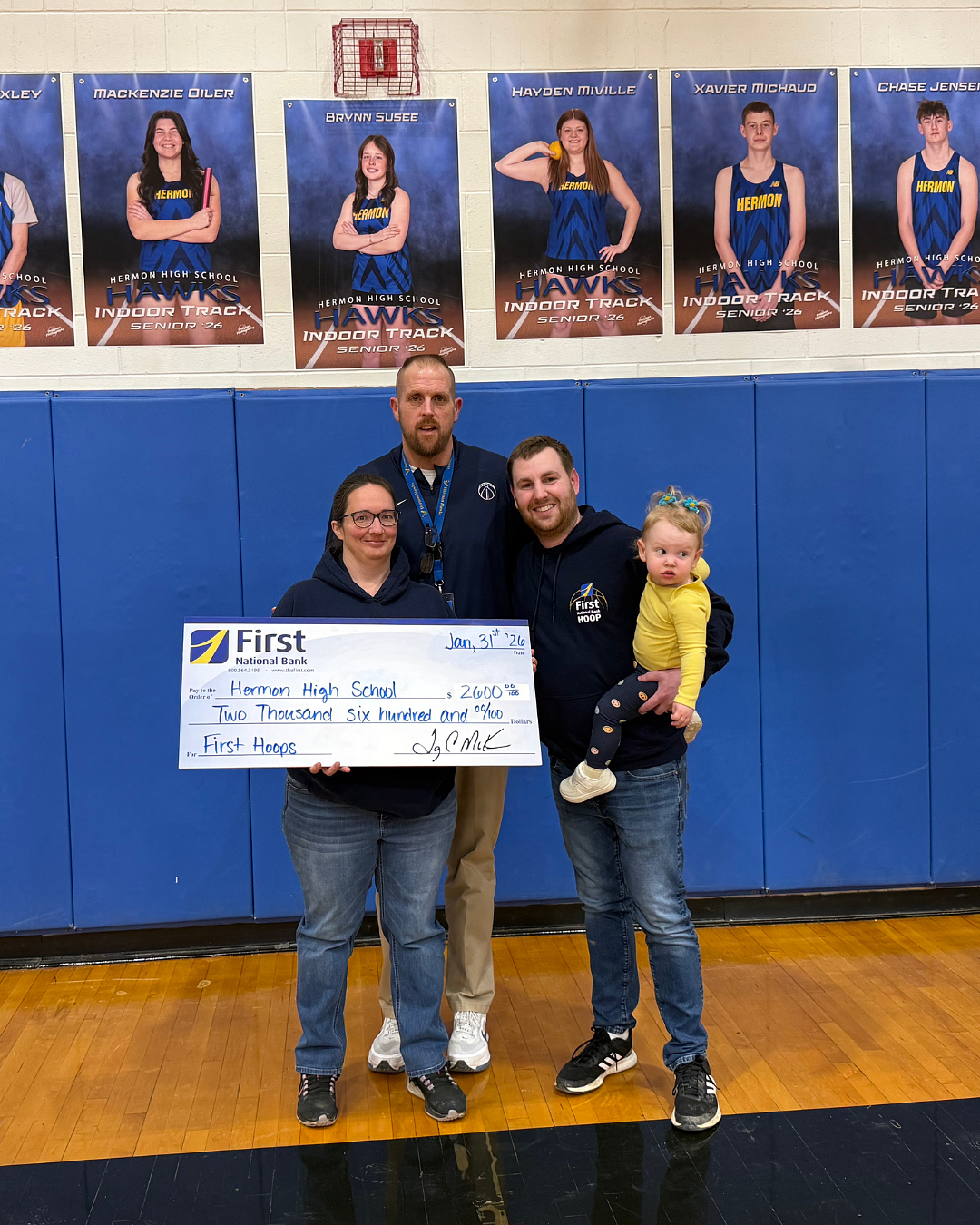 First Hoop by First National Bank marks 21st year with $43,750 contribution