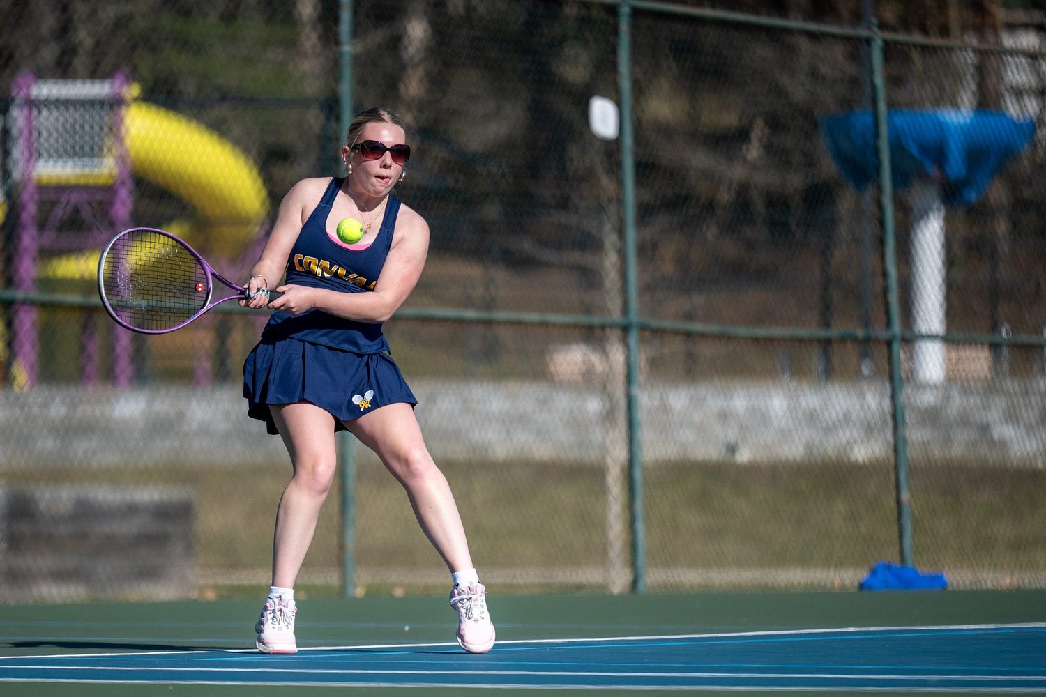 ConVal girls' tennis program sees resurgence, aims for playoffs