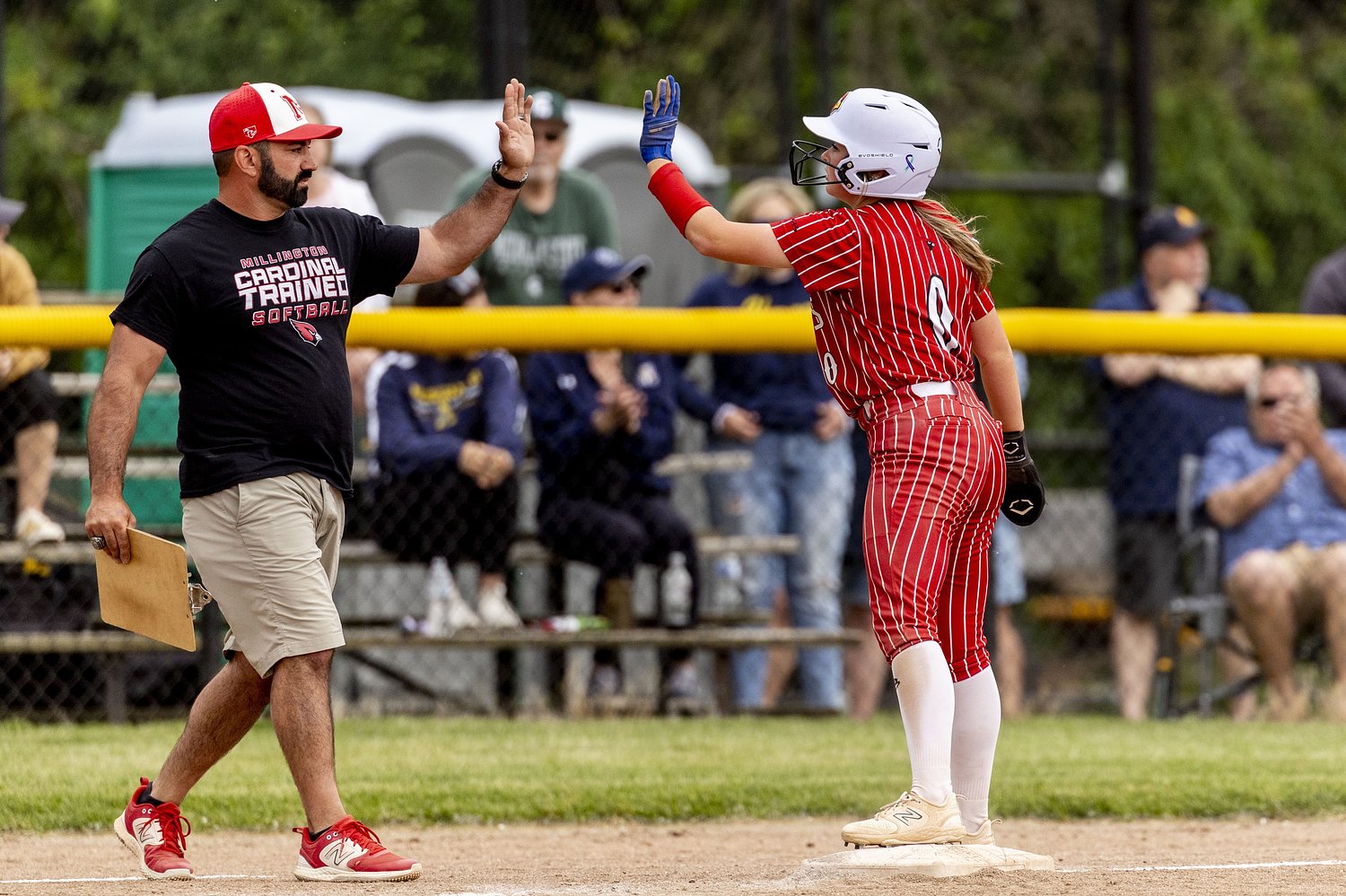 Millington’s Greg Hudie earns 500th win in softball regional title