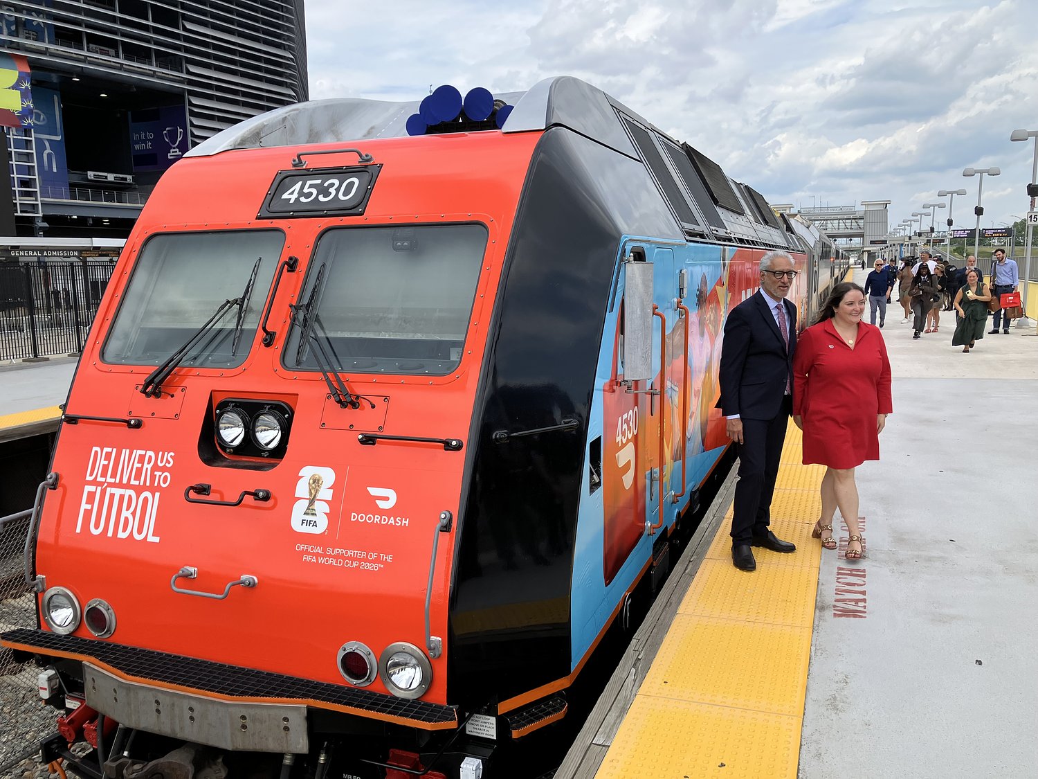 NJ Transit unveils DoorDash trains, details the World Cup travel experience for fans