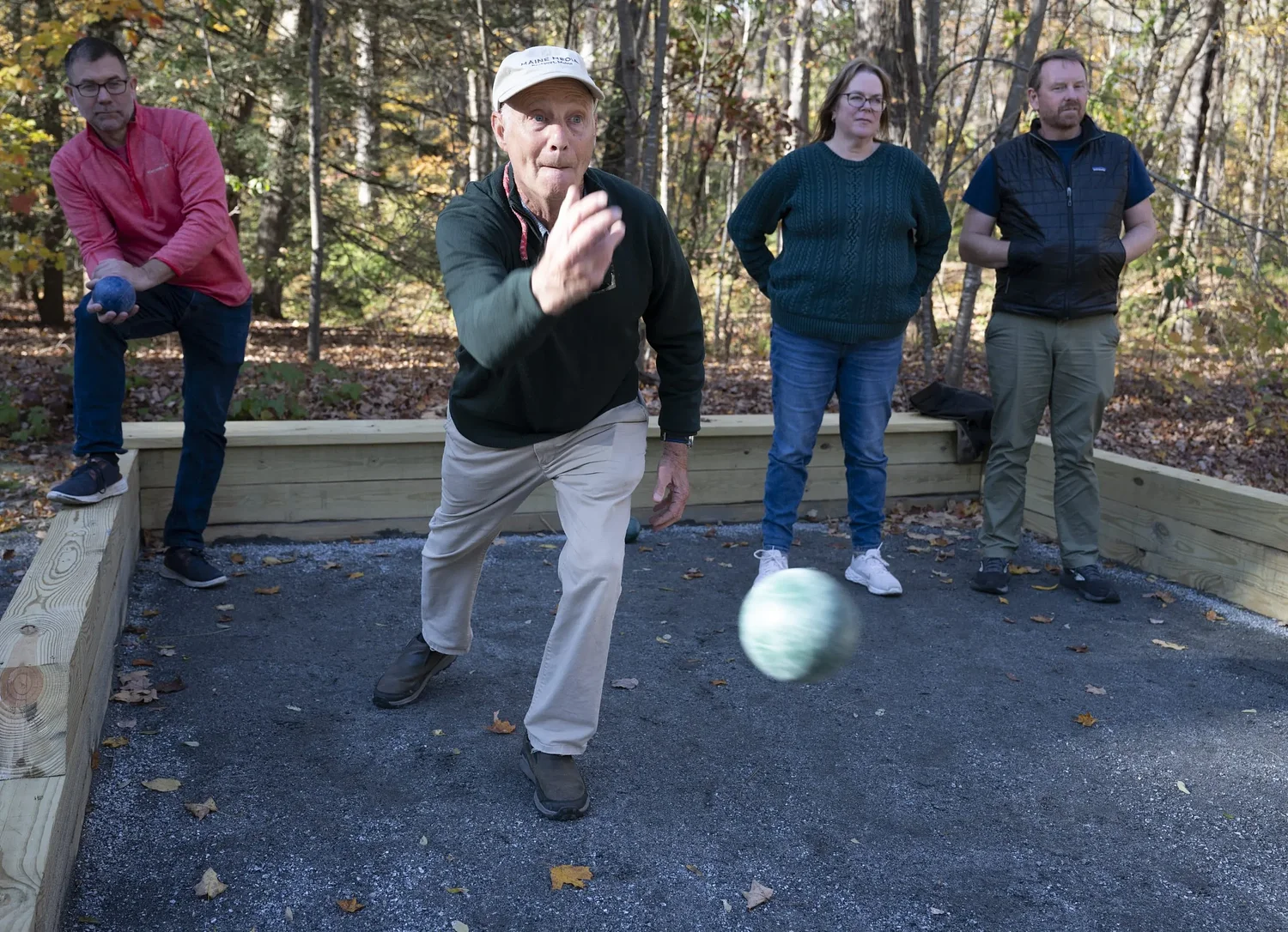 Bocce rolls into Look Park: New courts near Dow Pavilion open after four-year community effort