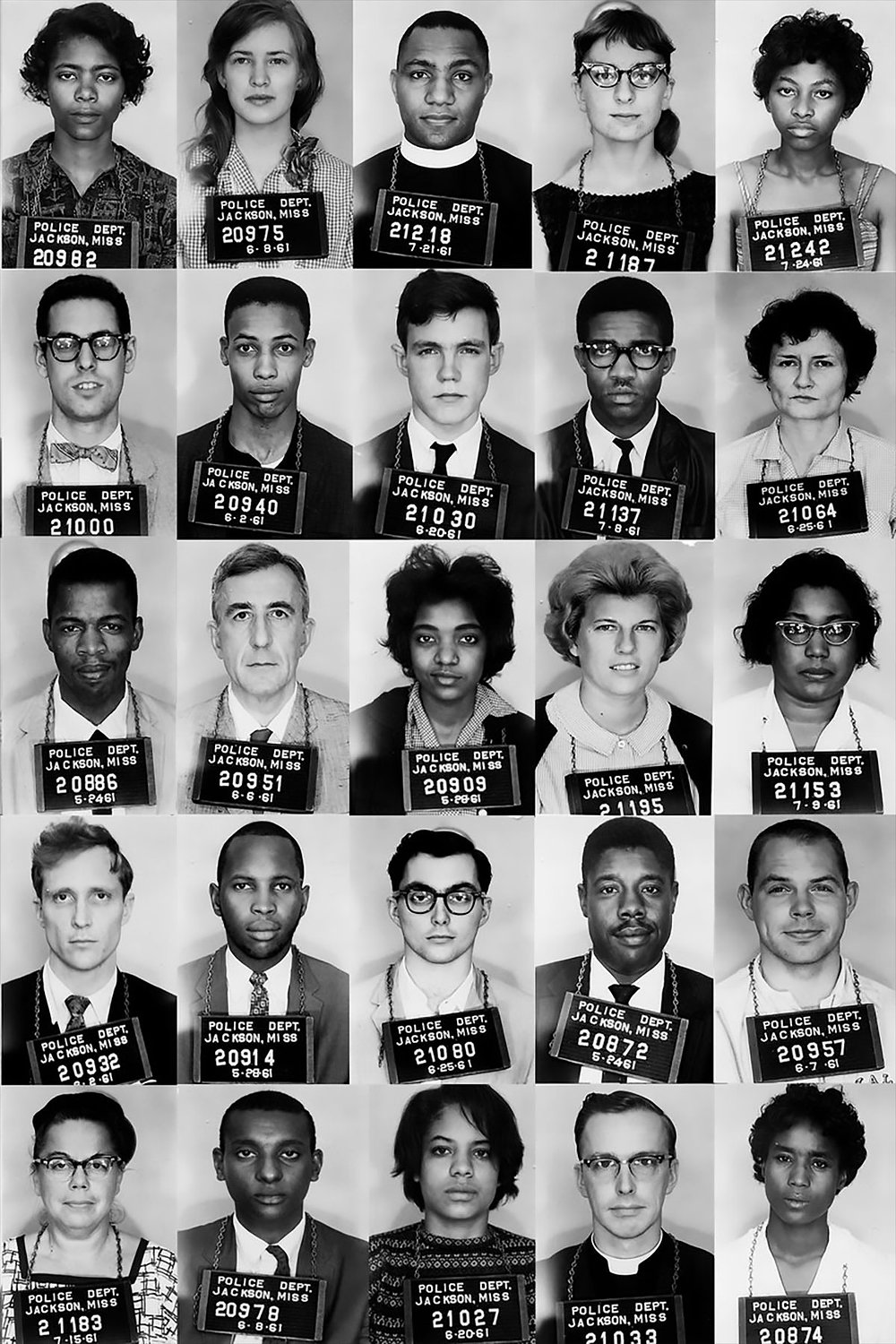 1961: Freedom Riders arrested in Jackson bus station