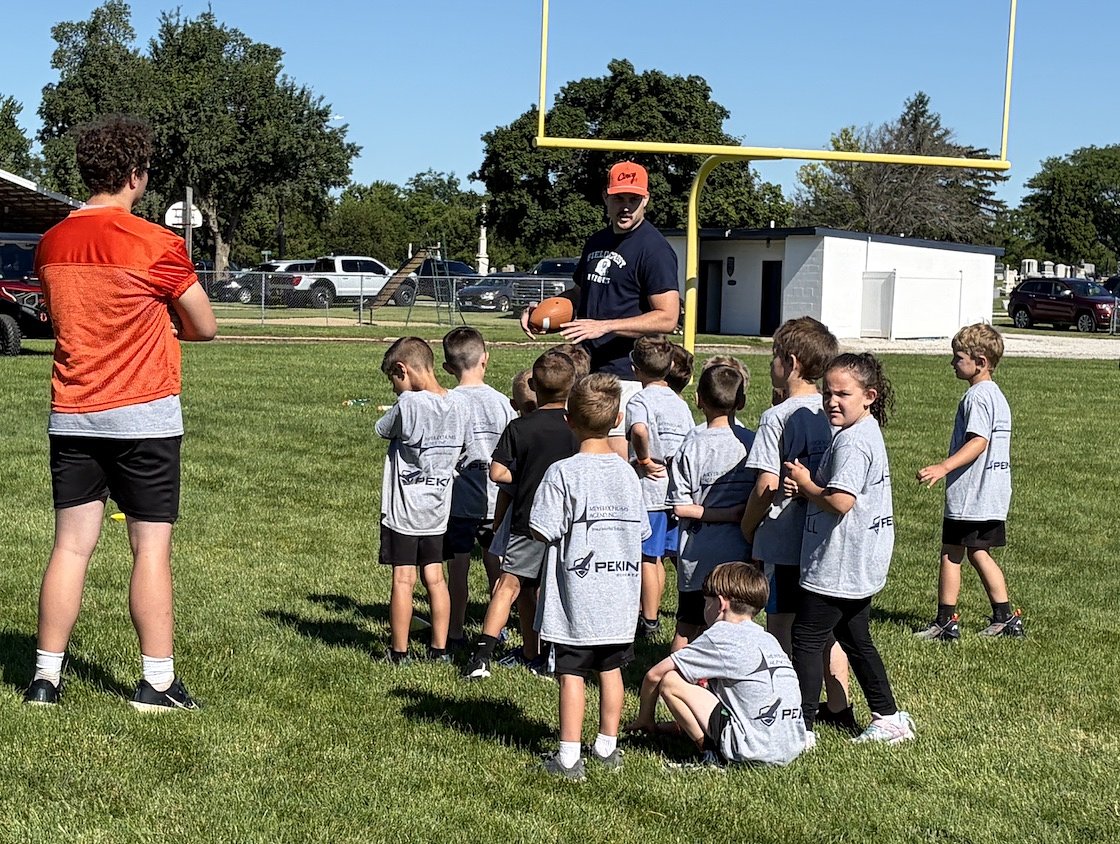 ‘Incredibly lucky’: Bengals tight end Cam Grandy returns to Fieldcrest for youth camp