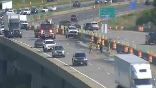 Update: All lanes have reopened after liquid asphalt spilled on I-81 South in Syracuse