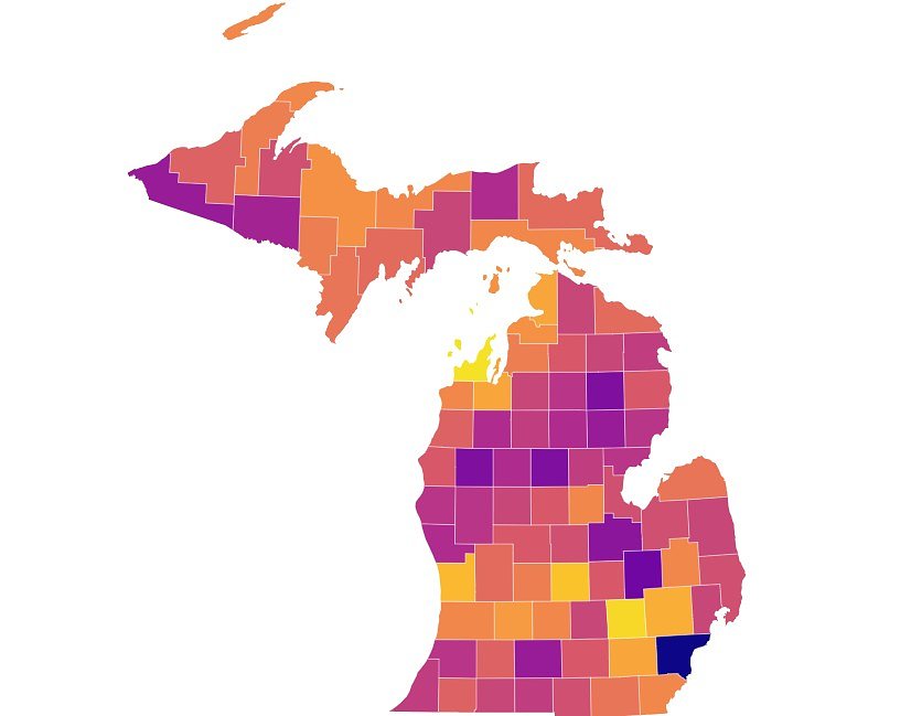 These Michigan counties have seen the largest drop in Medicaid coverage